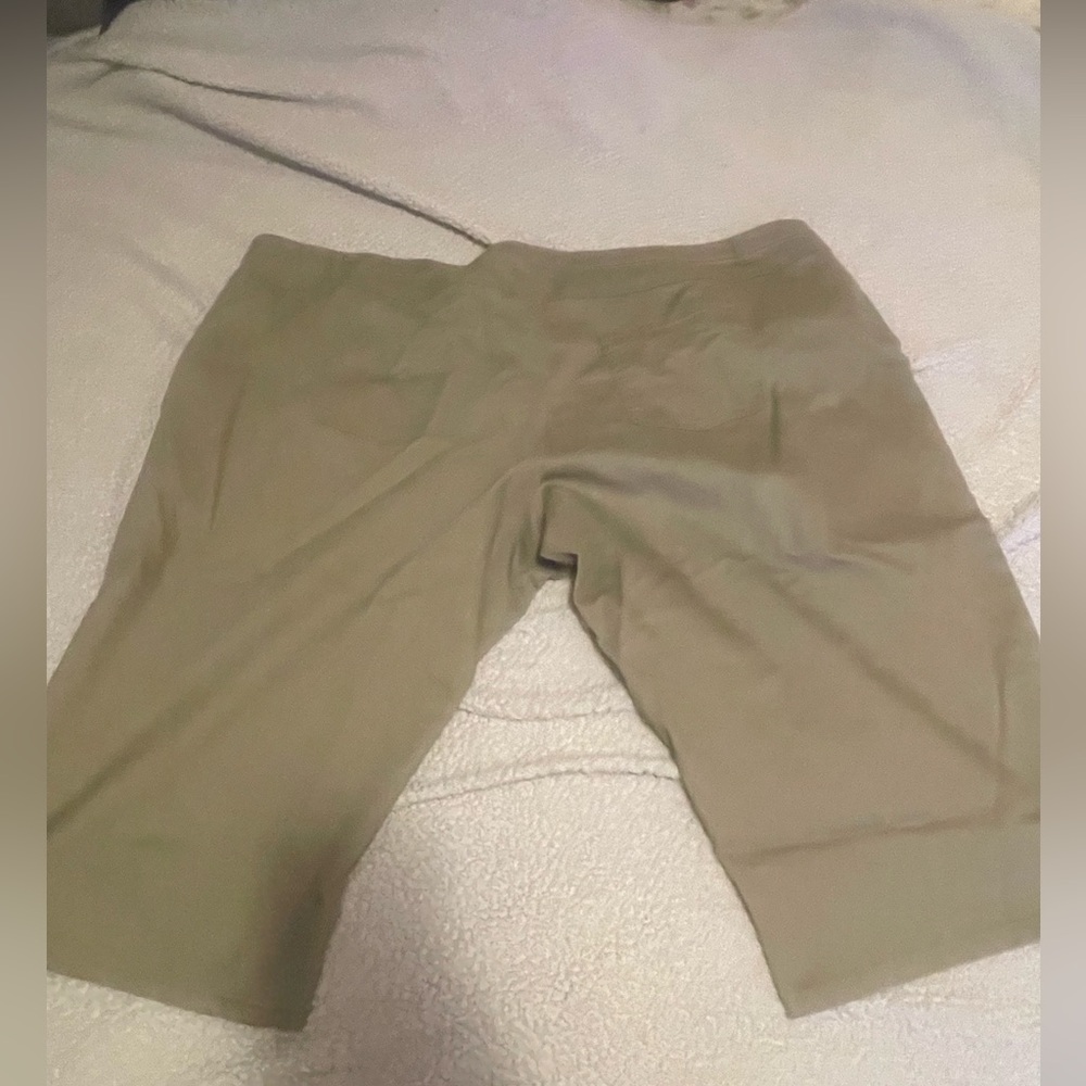 Woman Within Khaki Capri Stretch Jeans